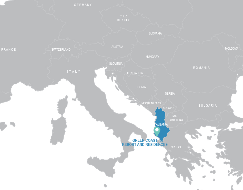 Green Coast Map Albania Coast