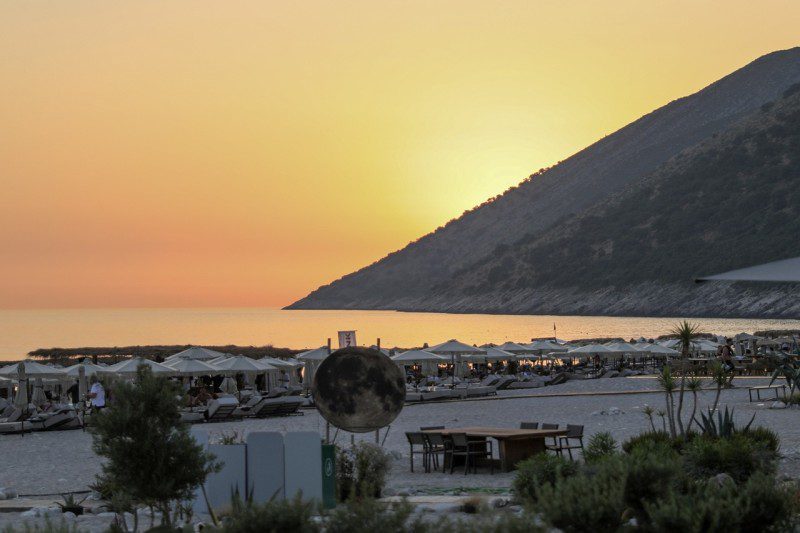 Albania beach sunset